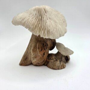 Vintage Drift Petrified Wood Coral Mushroom Sculpture Figure MCM 60s 70s